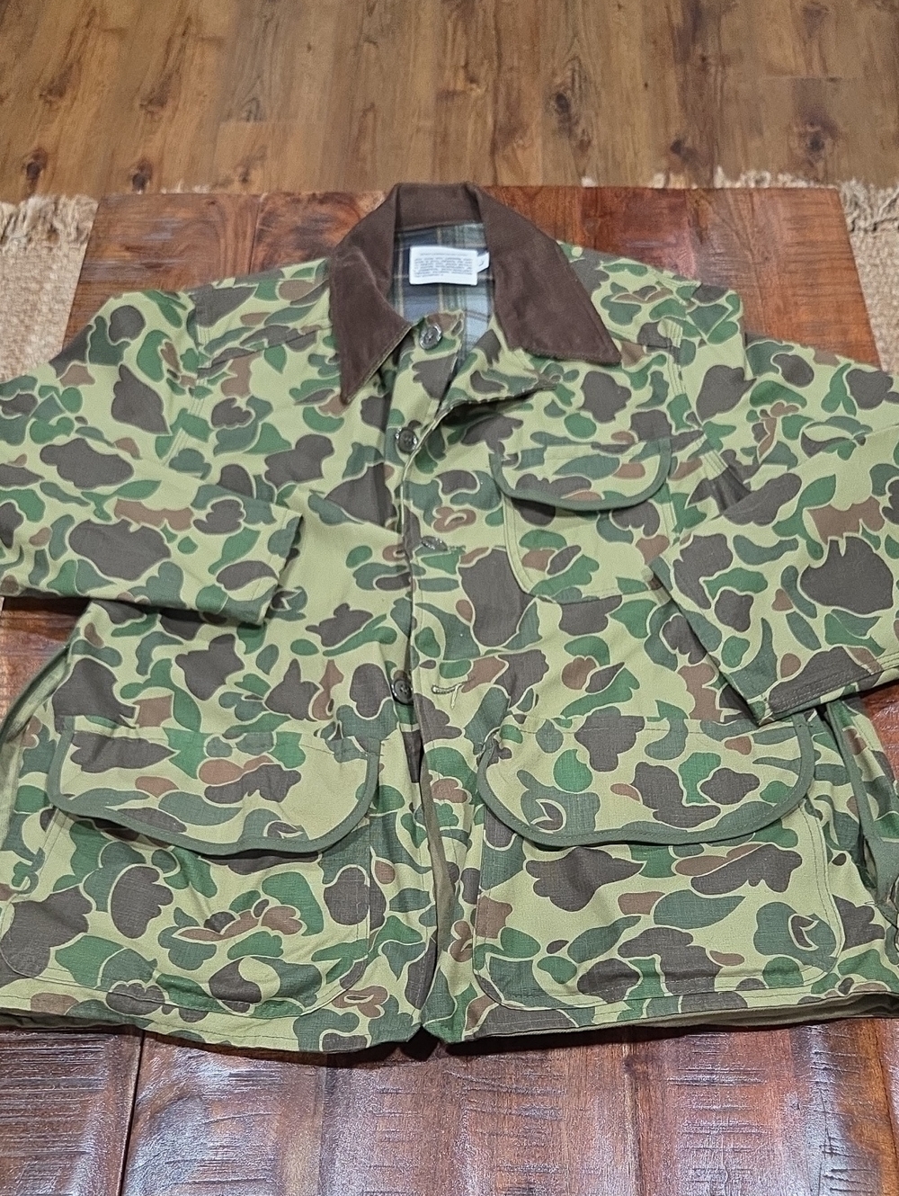 Vintage Camo Duck Hunting Field Jacket